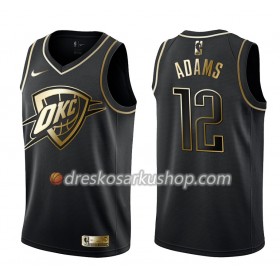 Muški NBA Dres Oklahoma City Thunder Steven Adams 12 Nike Crna Golden Edition Swingman
